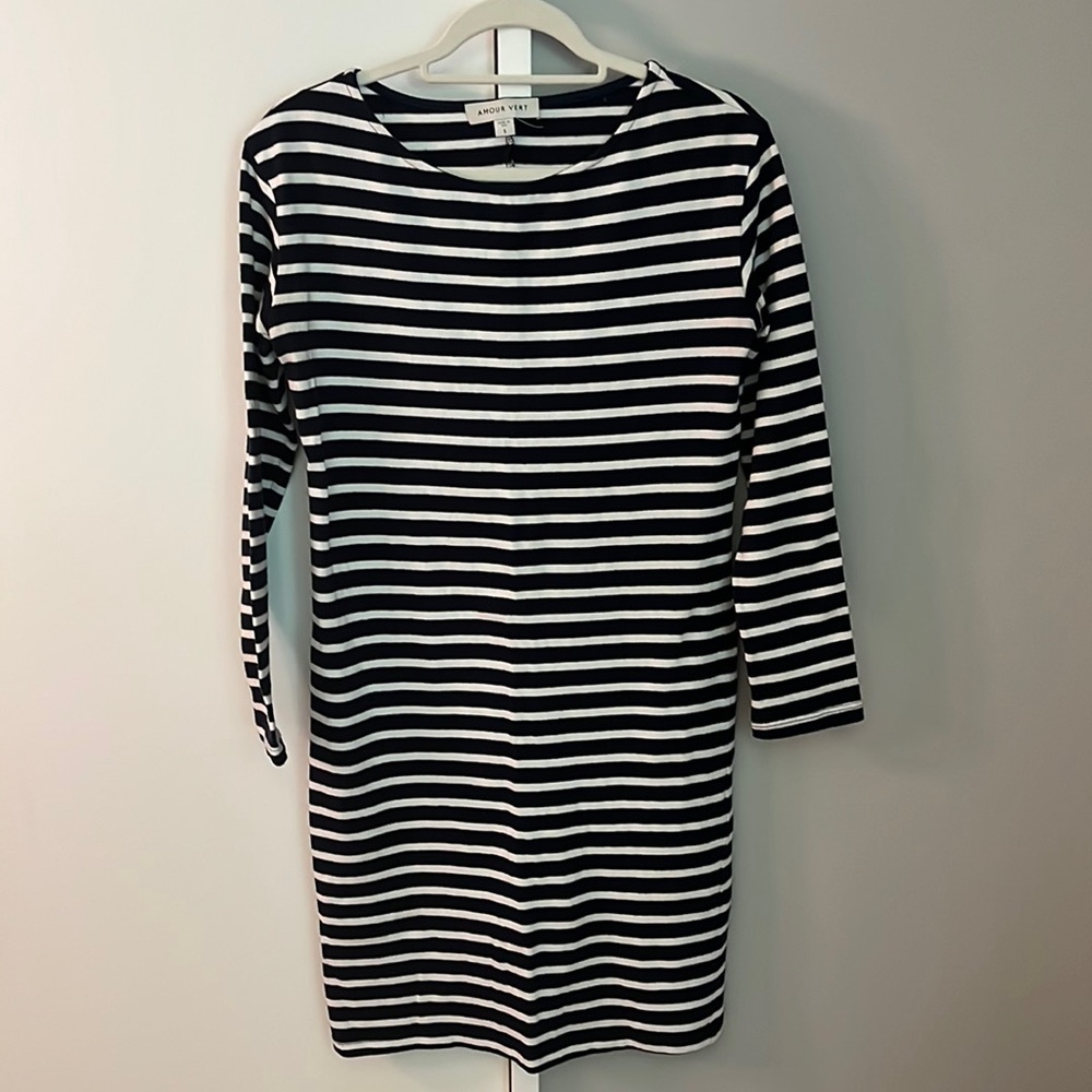 Amour Vert Breton stripe dress